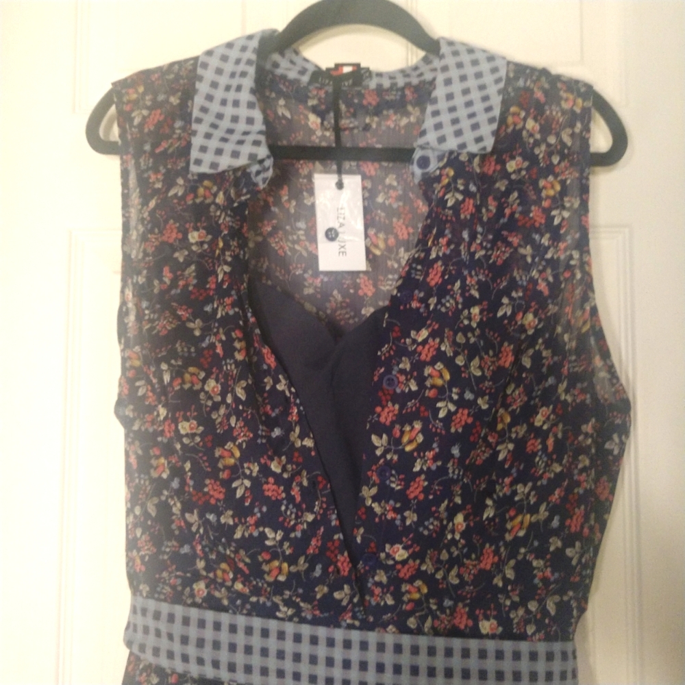 Modcloth Liza Luxe Floral Button Front Dress 2X